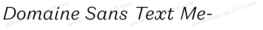 Domaine Sans Text Me字体转换